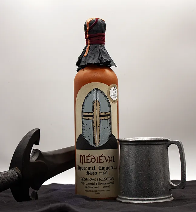 Bouteille d'hydromel médiévale